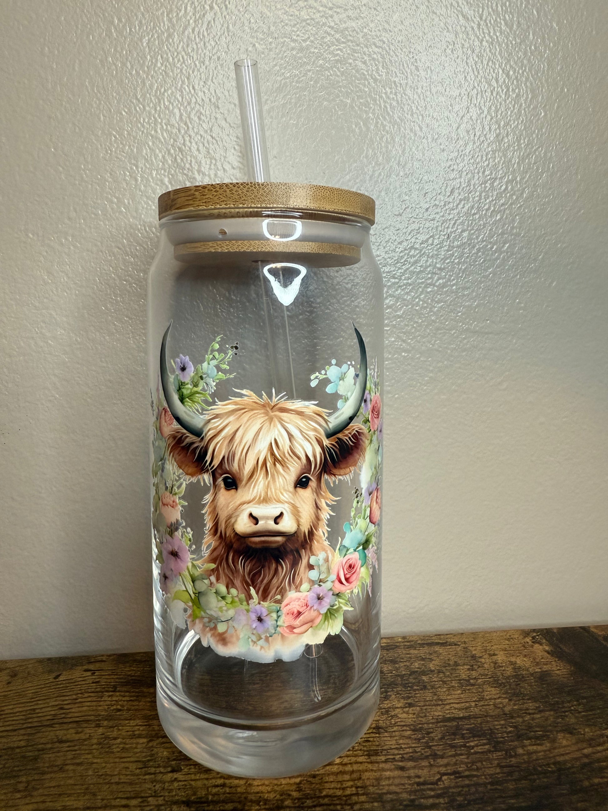 20 0z Highland cow cup