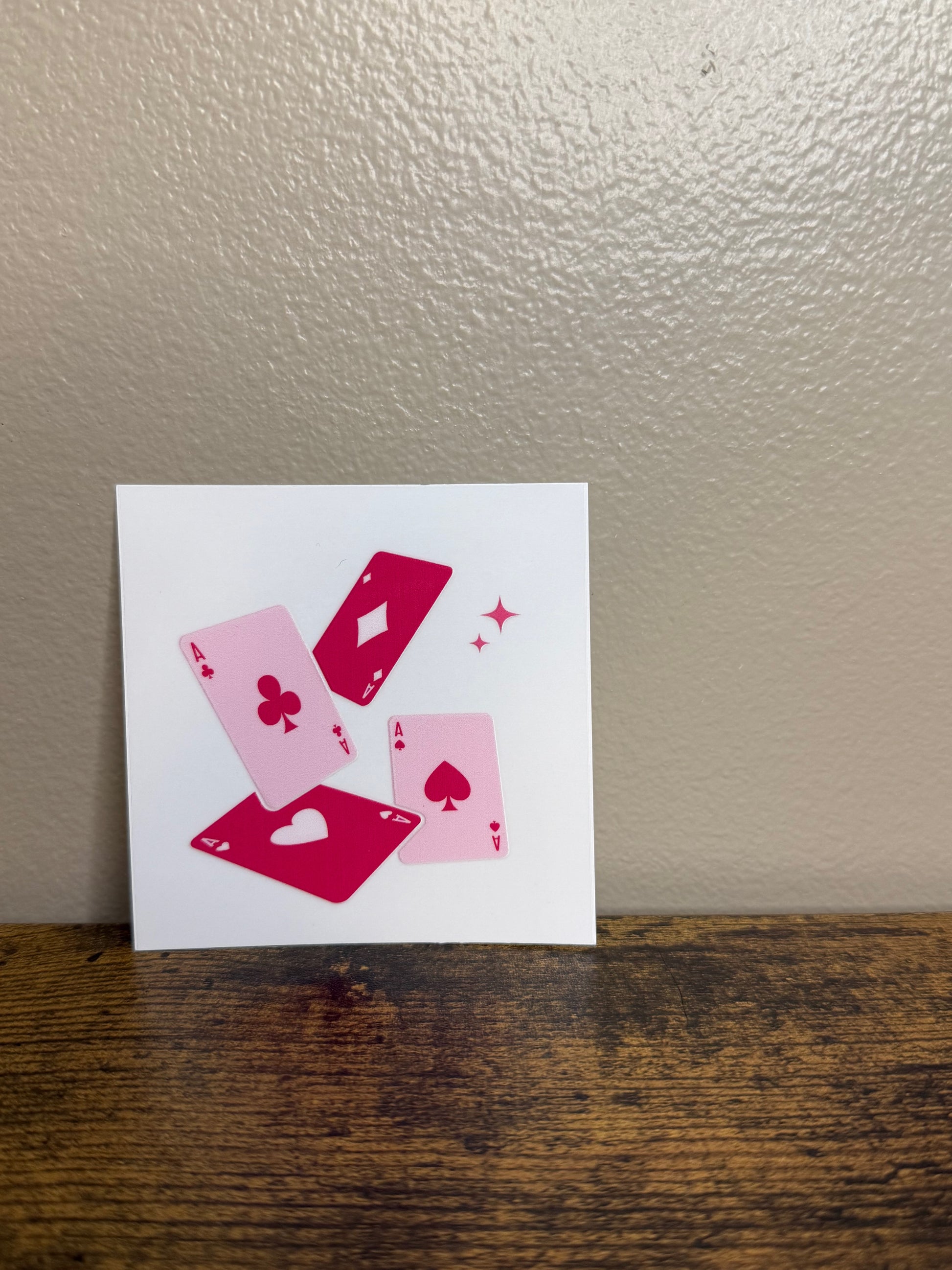 Ace playing cards decal